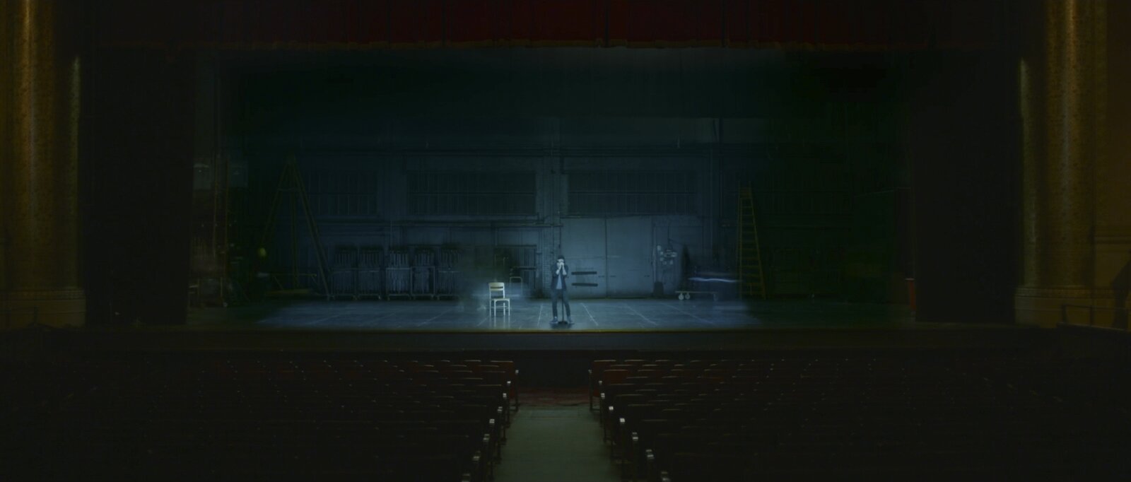 Empty theatre stage